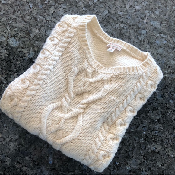 GAP Cream Fisherman Sweater - Picture 3 of 14